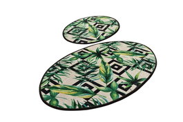 Mijölnir Juego de alfombras de baño Botanic Multicolor